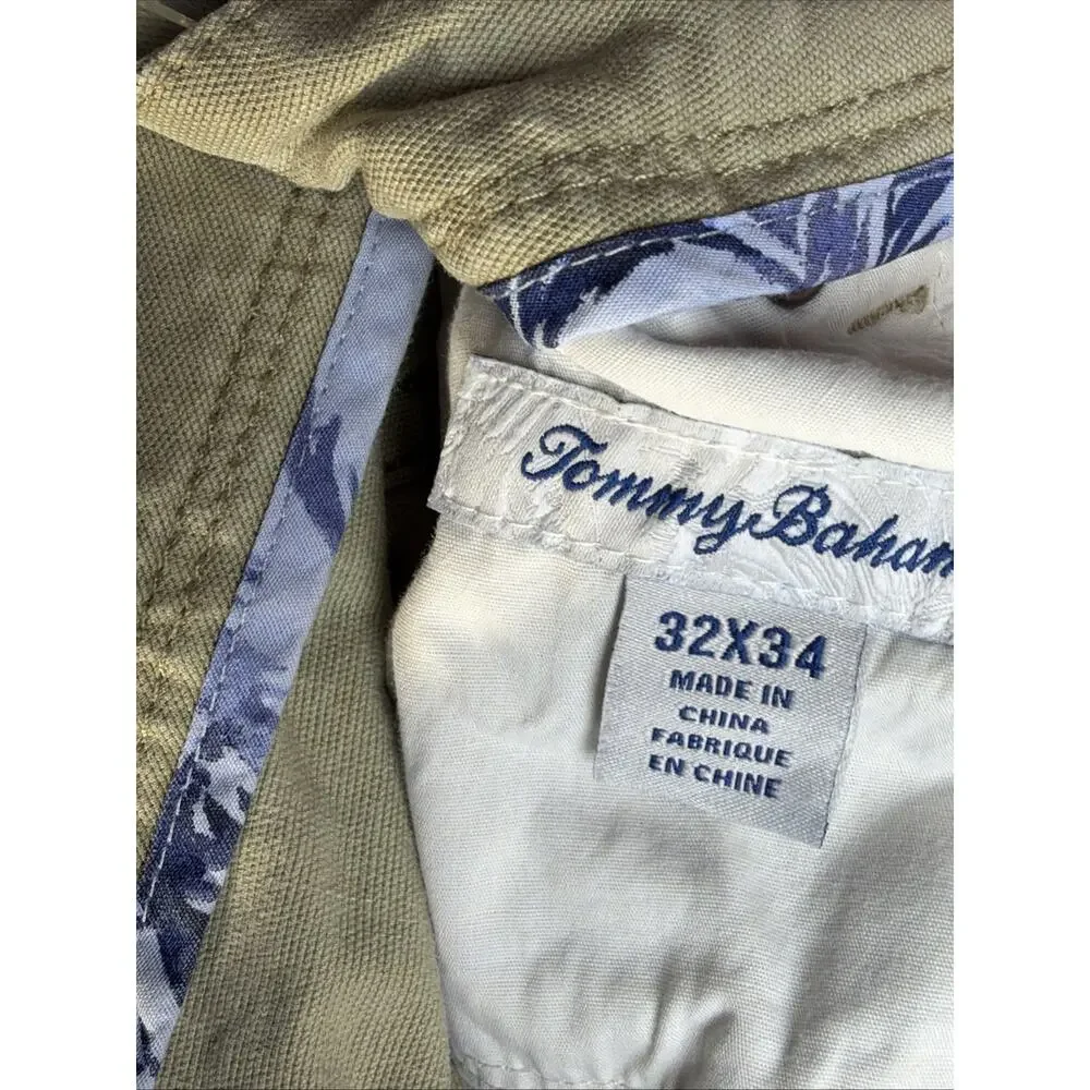 Tommy Bahama Jeans Khaki Pants Jeans Mens 32x34 Tan Utility Relaxed Fit Gorpcore